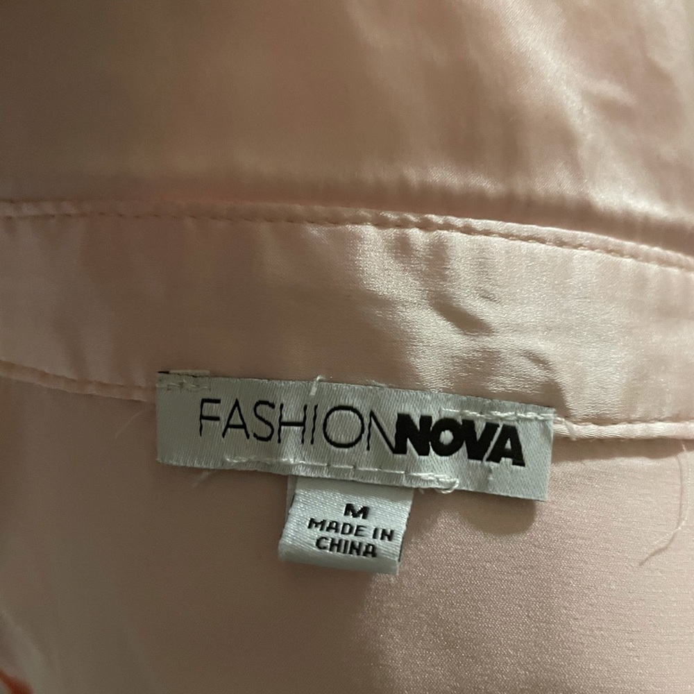 Pink Satin Fashion Nova Top